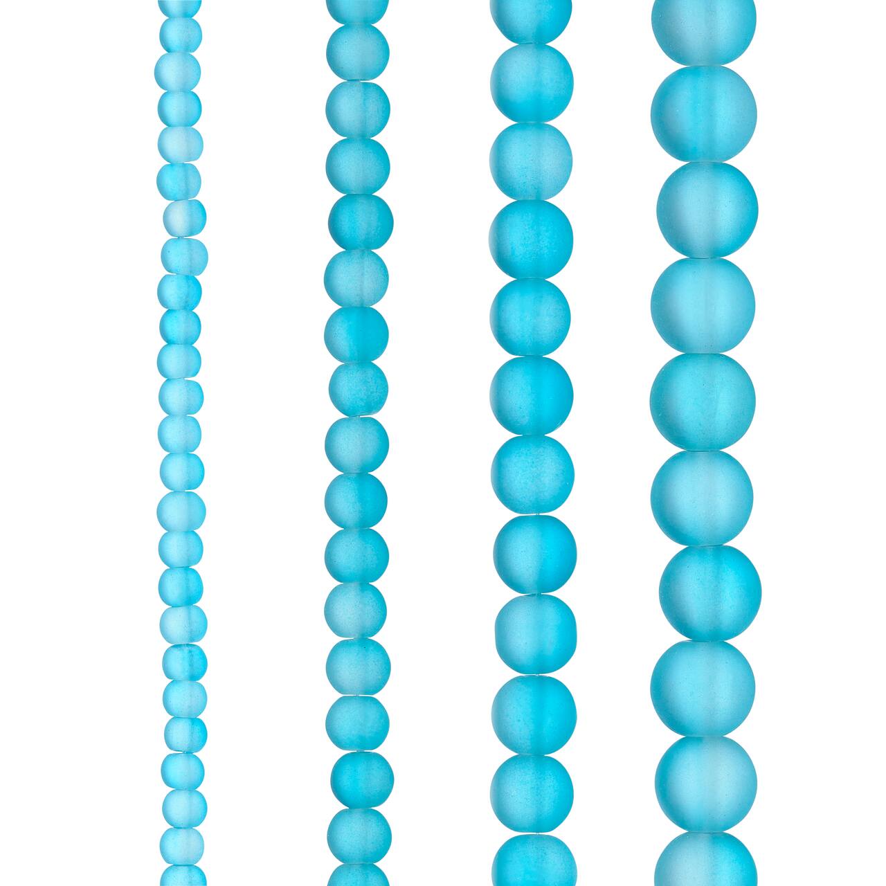 12 Pack: Matte Glass Round Beads by Bead Landing®